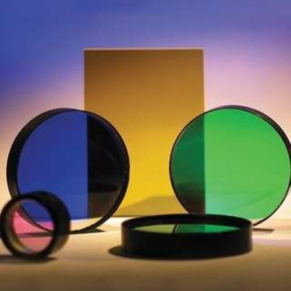 Filtres en verre optique rond personnalisables Filtres en verre coloré pour la séparation des couleurs